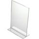 124501 328206 Menyholder i akryl A4 for bord transparent, stående